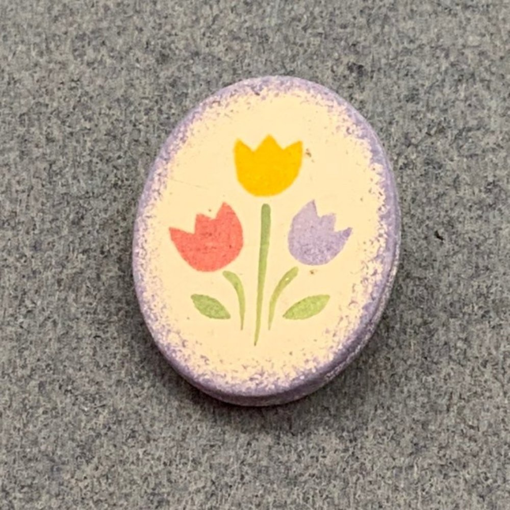 Flower Bouquet Pin Brooch Purple Pink Yellow Green